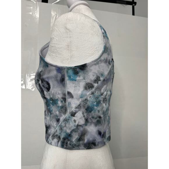 Lululemon Align Tank Top Womens Size 8 Grey & Blue Watercolor Cropped Workout - Picture 9 of 12